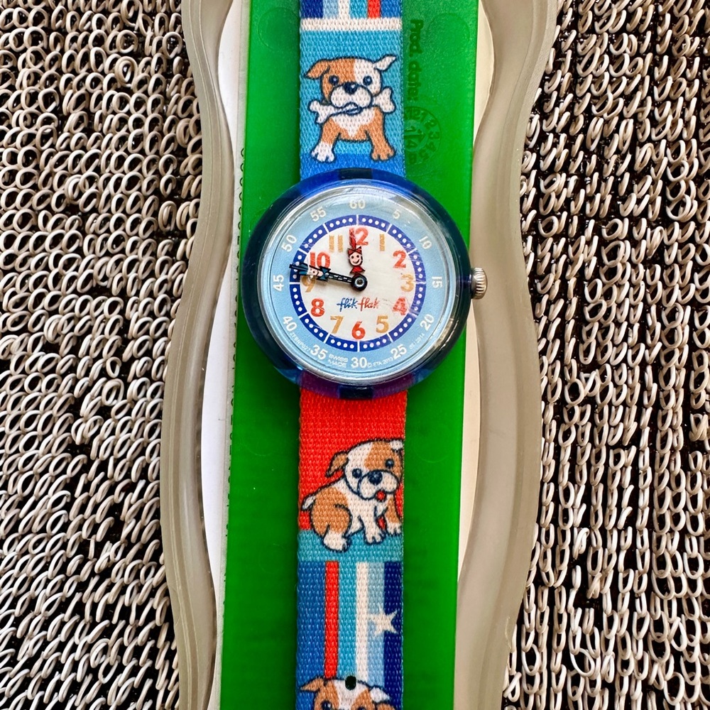 Colorful Dog Print Watch